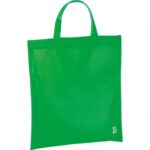 Torba Abia, non-woven z krótkimi uszami, kolor zielony - obrazek 2