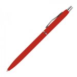 Długopis metalowy soft touch Marcello, kolor czerwony