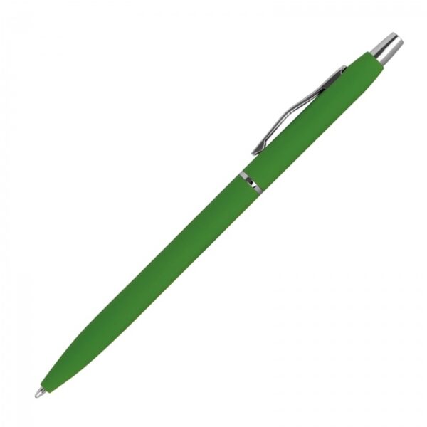 Długopis metalowy soft touch Marcello, kolor zielony - obrazek 2