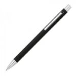 Długopis metalowy soft touch Gregorio, kolor czarny