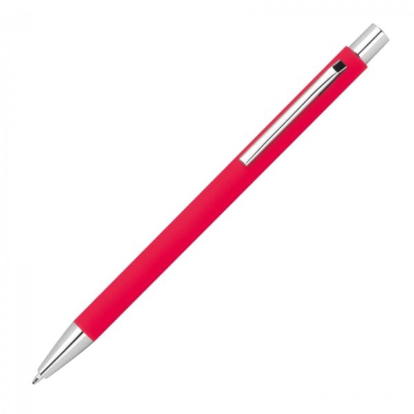 Długopis metalowy soft touch Gregorio, kolor czerwony