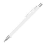 Długopis metalowy soft touch Gregorio, kolor biały - obrazek 2