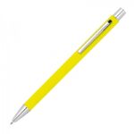 Długopis metalowy soft touch Gregorio, kolor żółty