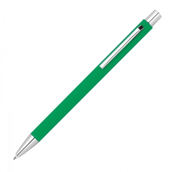 Długopis metalowy soft touch Gregorio, kolor zielony