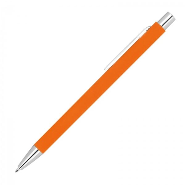 Długopis metalowy soft touch Gregorio, kolor pomarańczowy - obrazek 2