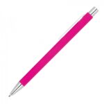 Długopis metalowy soft touch Gregorio, kolor różowy - obrazek 2