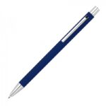 Długopis metalowy soft touch Gregorio, kolor granatowy