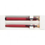 Zestaw piśmienny Lucio, kolor czerwony - obrazek 4