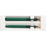 Zestaw piśmienny Lucio, kolor ciemnozielony - obrazek 4