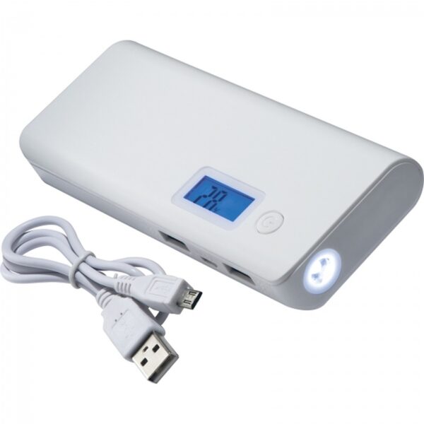 Power bank 10000 mAh, kolor biały