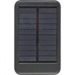 Power bank 4000 mAh solarny, kolor czarny - obrazek 3
