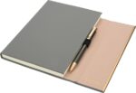 Zestaw notes A5 w linie i długopis CrisMa, kolor ciemnoszary - obrazek 2