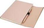 Zestaw notes A5 w linie i długopis CrisMa, kolor miedziany - obrazek 2