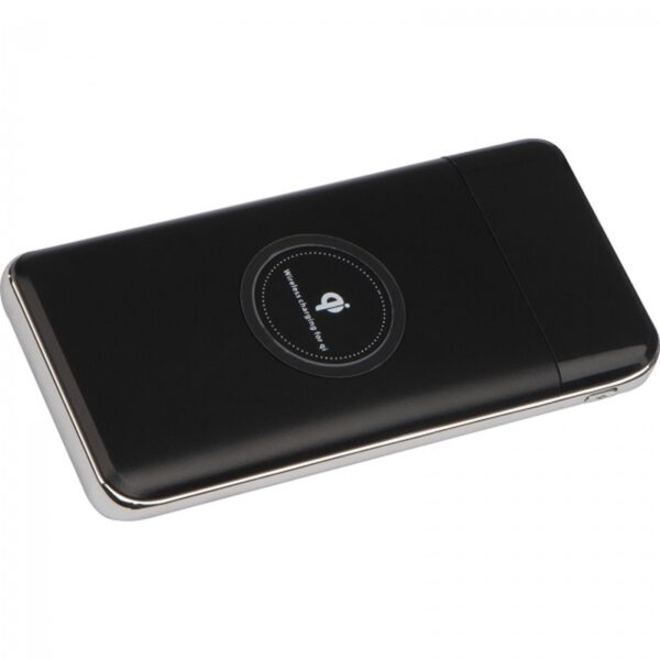Power bank 8000 mAh indukcyjny, kolor czarny