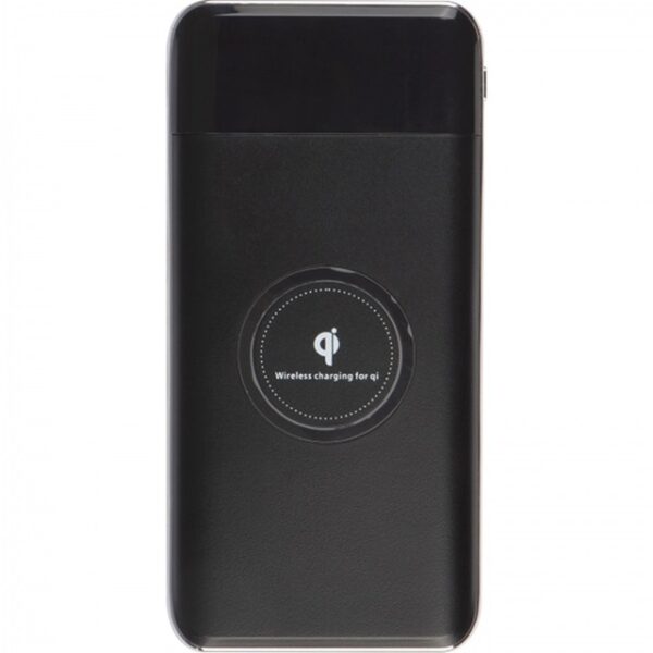 Power bank 8000 mAh indukcyjny, kolor czarny - obrazek 3