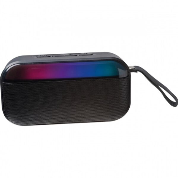 Głośnik bluetooth podświetlany LED, kolor czarny - obrazek 2
