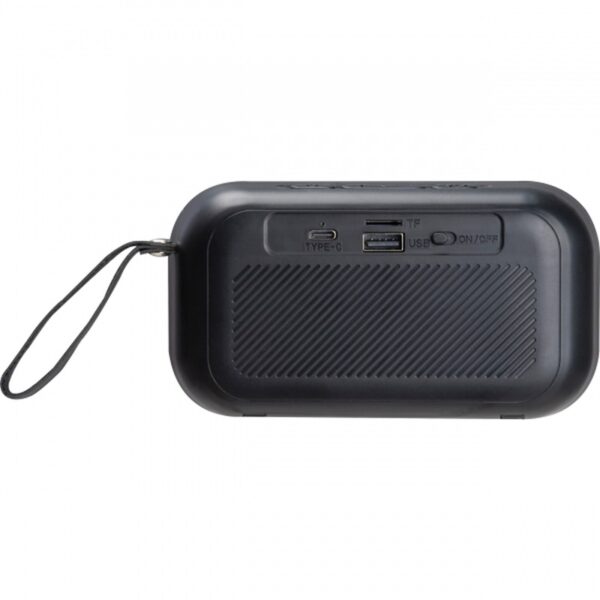 Głośnik bluetooth podświetlany LED, kolor czarny - obrazek 4