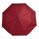 Automatyczny wiatroodporny składany parasol ORIANA, kolor ciemnoczerwony - obrazek 2