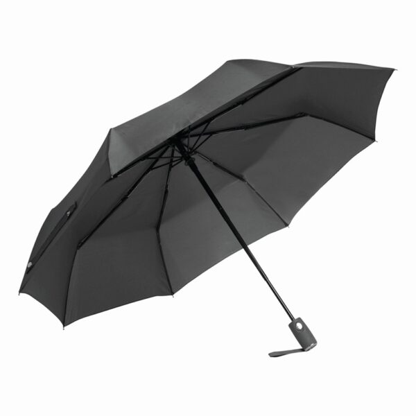 Automatyczny wiatroodporny składany parasol ORIANA, kolor szary
