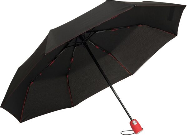 Automatyczny wiatroodporny parasol STREETLIFE, kolor czerwony/czarny
