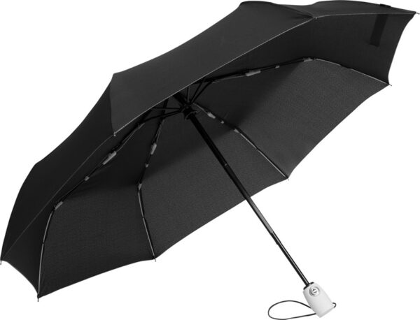 Automatyczny wiatroodporny parasol STREETLIFE, kolor czarny/biały