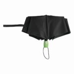Automatyczny wiatroodporny parasol STREETLIFE, kolor czarny/jasnozielony - obrazek 4