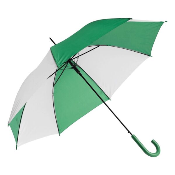 Automatyczny parasol DISCO, kolor zielony/biały