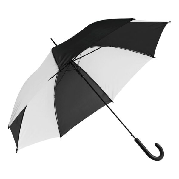 Automatyczny parasol DISCO, kolor czarny/biały