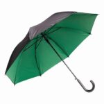 Parasol automatyczny DOUBLY, kolor czarny/zielony