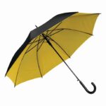 Parasol automatyczny DOUBLY, kolor czarny/żółty