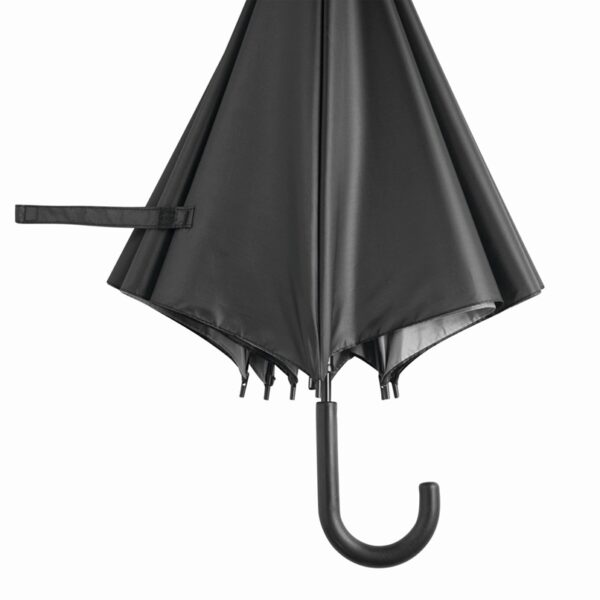 Parasol automatyczny DOUBLY, kolor czarny/szary - obrazek 4