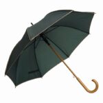 Automatyczny parasol WALTZ, kolor ciemnozielony/beżowy