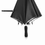 Lekki parasol JOKER, kolor czarny/srebrny - obrazek 4