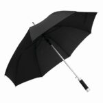 Automatyczny parasol z aluminiową laską RUMBA, kolor czarny