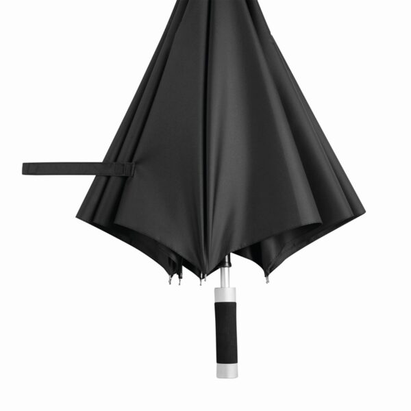 Automatyczny parasol z aluminiową laską RUMBA, kolor czarny - obrazek 4
