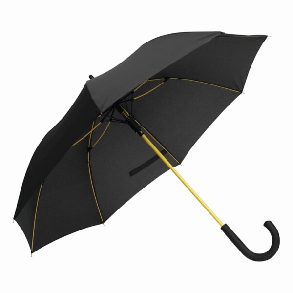 Automatyczny parasol CANCAN, kolor czarny/żółty - obrazek 1
