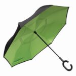 Parasol FLIPPED odwrotnie otwierany, kolor jasnozielony/czarny