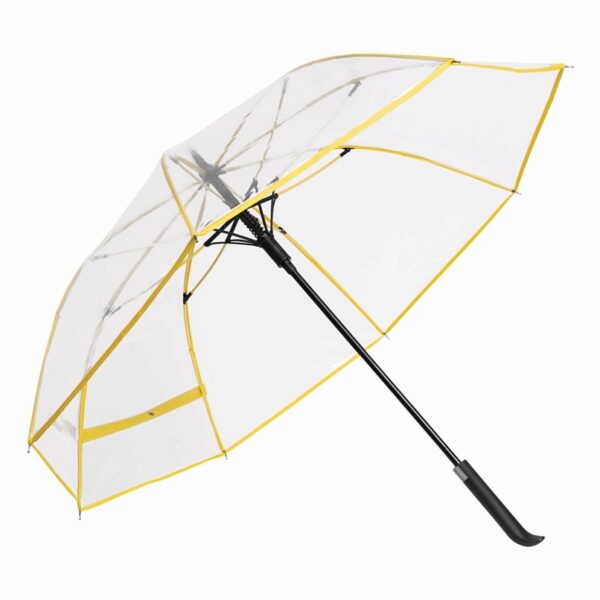 Automatyczny parasol VIP Ø103 cm, kolor  żółty-transparentny