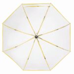 Automatyczny parasol VIP Ø103 cm, kolor  żółty-transparentny - obrazek 2