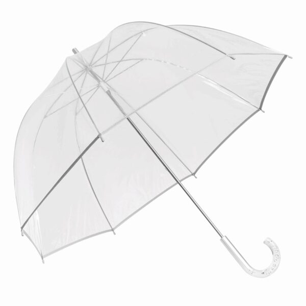 Parasol BELLEVUE, kolor transparentny/srebrny