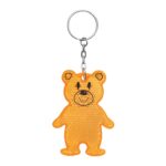 Brelok odblaskowy TEDDY, kolor pomarańczowy - obrazek 2