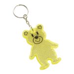 Brelok odblaskowy TEDDY, kolor żółty