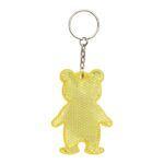 Brelok odblaskowy TEDDY, kolor żółty - obrazek 3