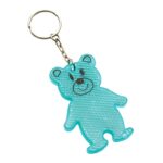 Brelok odblaskowy TEDDY, kolor turkusowy