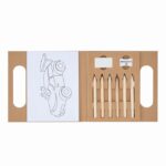 Zestaw do kolorowania PAINTING BAG, kolor brązowy