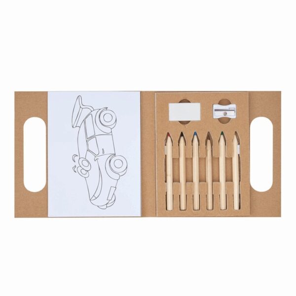 Zestaw do kolorowania PAINTING BAG, kolor brązowy