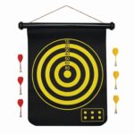 Magnetyczna tablica do rzutek RAYMOND, kolor czarny - obrazek 3