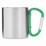 Kubek HIKING DAY, kolor srebrny, zielony - obrazek 2