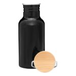 Aluminiowa butelka ECO TRANSIT, kolor czarny - obrazek 2