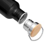 Aluminiowa butelka ECO TRANSIT, kolor czarny - obrazek 3